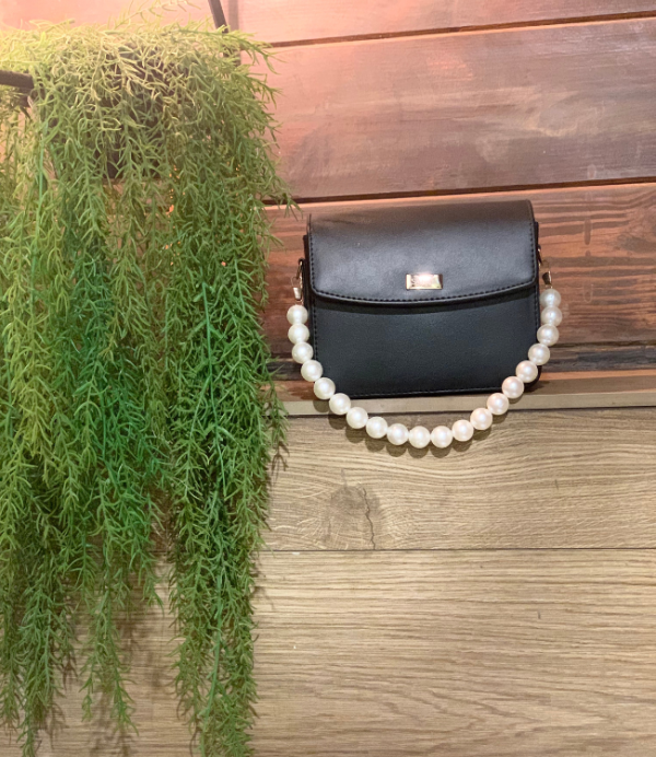 GLORY PEARL BAGS-BLACK