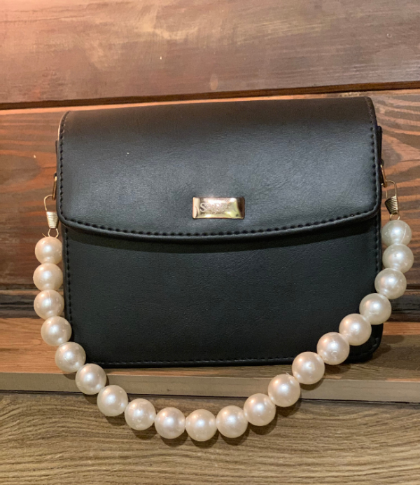 GLORY PEARL BAGS-BLACK - Image 2