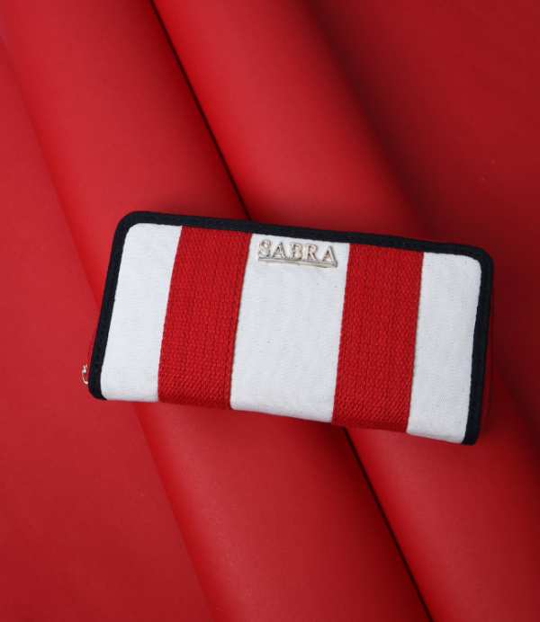 MILA BAGS-RED AND WHITE