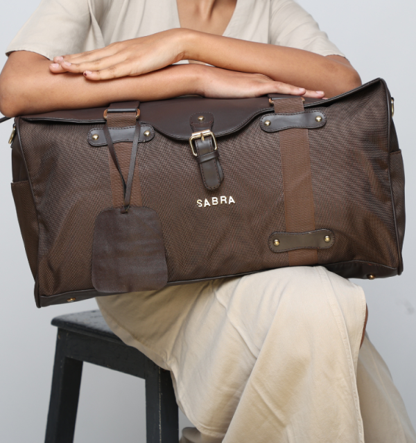 TRAVEL BAGS-BROWN