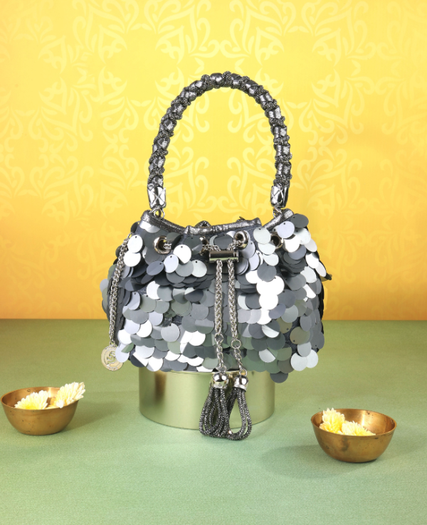 INNAYA BAGS-SILVER GREY