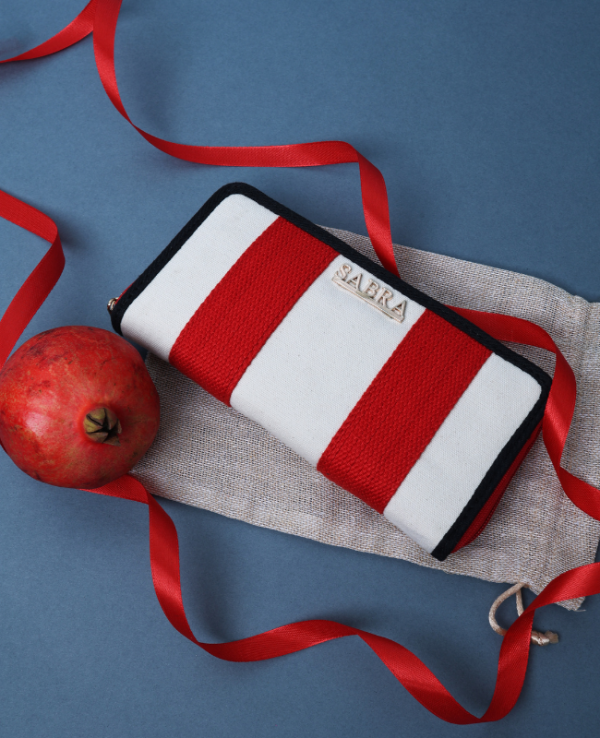 MILA BAGS-RED AND WHITE - Image 2